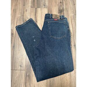 Vintage Wrangler Mens Relaxed Fit Jeans 36x34 Blue USA Denim 97601 ND